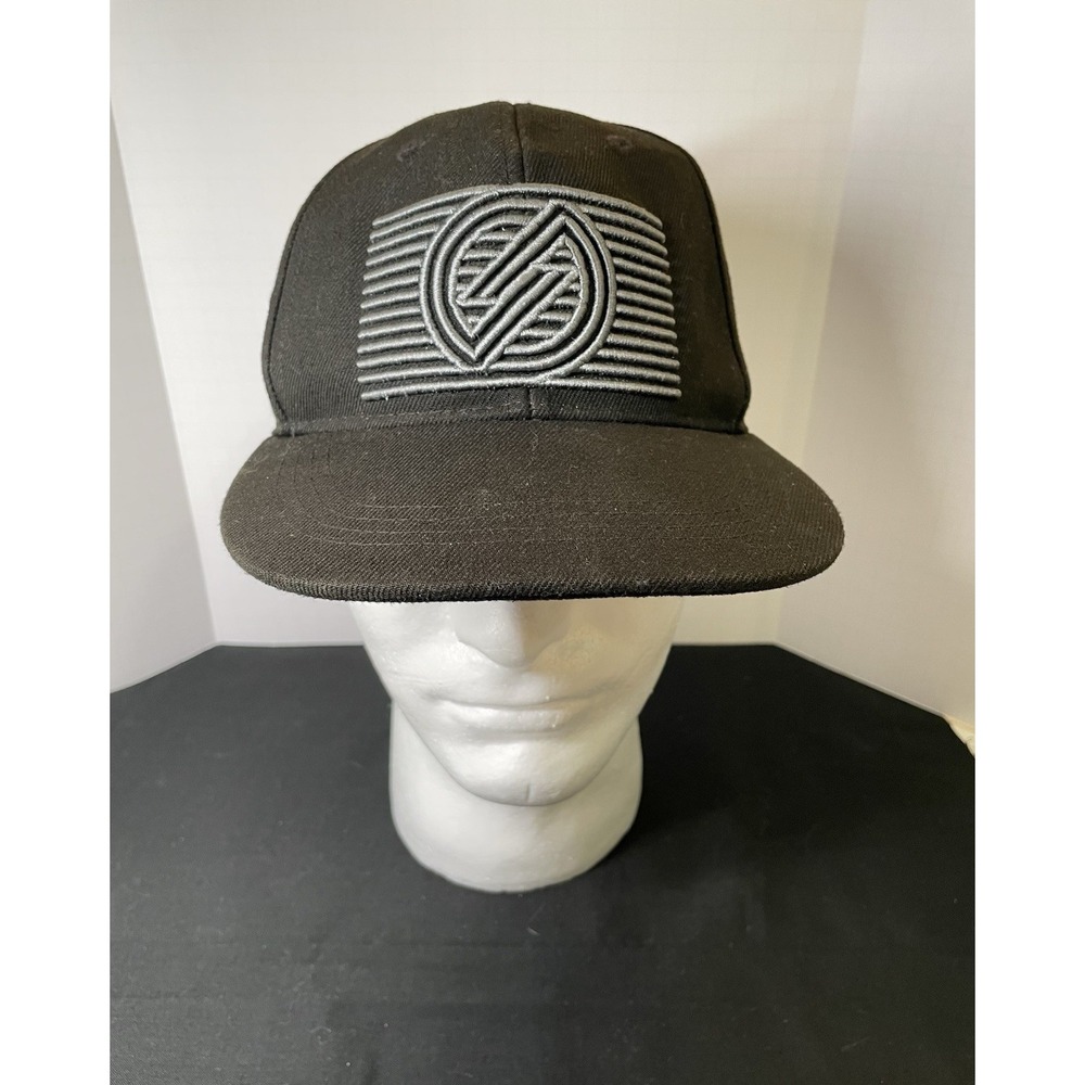 Simon Line 2018 Grey Logo Richardson 258 Snapback Flat Brim Black Hat Cap